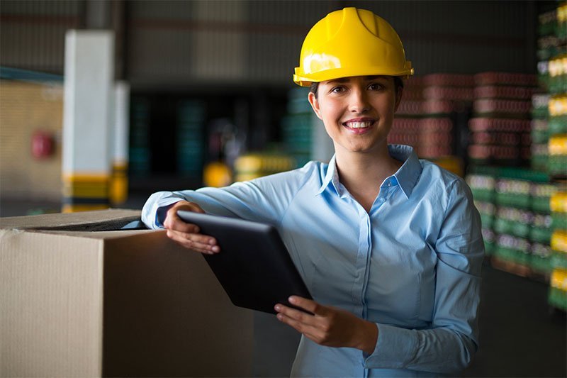 female supervisor with clipboard